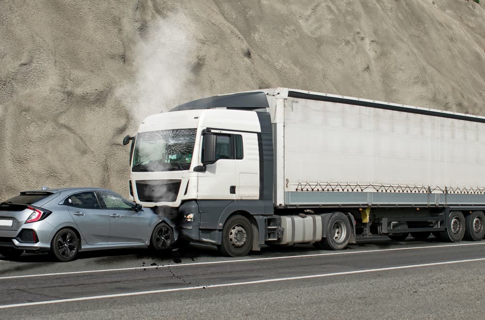 Fatal truck crash on road